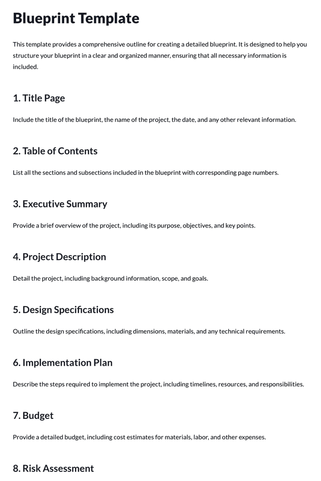 Blueprint Template