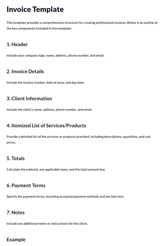 Invoice Template