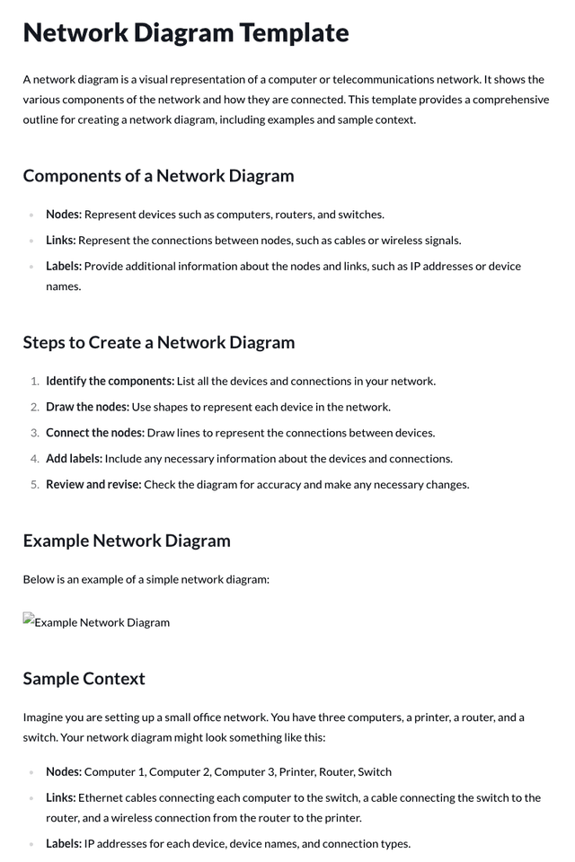 Network Diagram Template